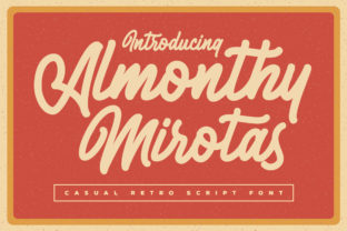 Almonthy Mirotas: A Timeless Handwritten Font for Vintage-Inspired Designs