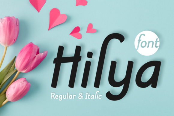 Hilya Script Font: Elegant and Playful Design