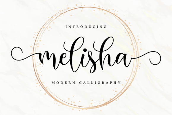 Melisha: A Stylish Homage to Classic Calligraphy for Modern Design
