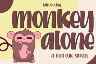 Monkey Alone: The Handwritten Font That Brings Playfulness and Authenticity to Creative Projects