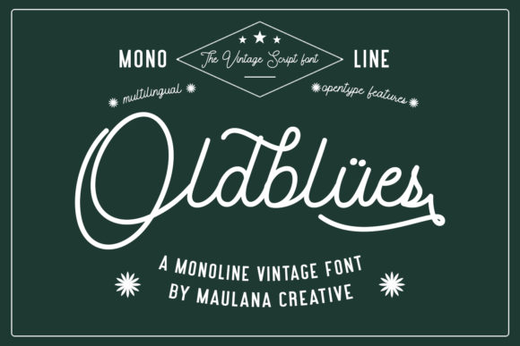Oldblues: A Vintage Duo Font for Modern Design