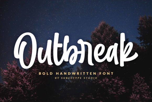 Outbreak: A Versatile and Expressive Script Font for Creative Projects