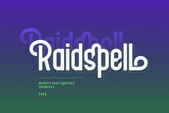 Raidspell Font: A Modern Sans Serif for Creative Projects