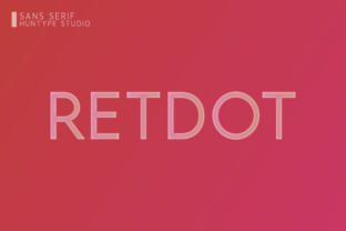 Retdot: A Modern Sans Serif Font for Versatile Design Applications