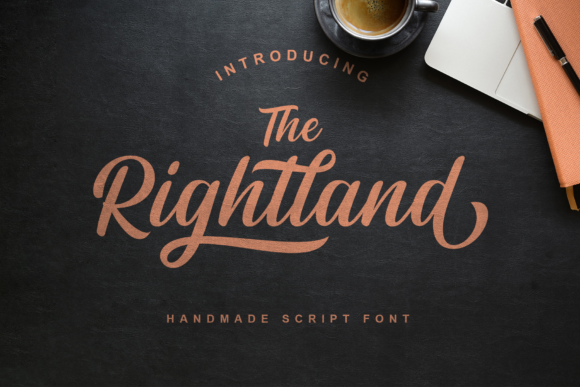 Rightland: A Modern Handwritten Font for Strategic Branding and Creative Expression