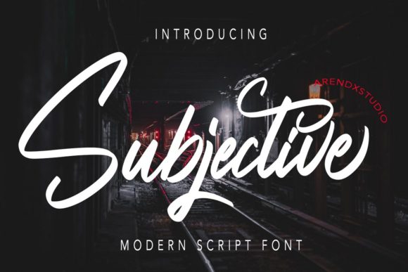 Subjective: A Cursive Font That Elevates Fashion and Editorial Designs