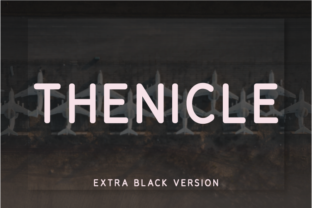 Thenicle Extra Black: A Font That Elevates Design